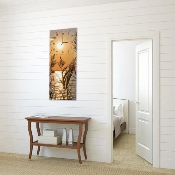 Legendarte - Bambu Cannes Väggklocka On The Lake cm. 30x90