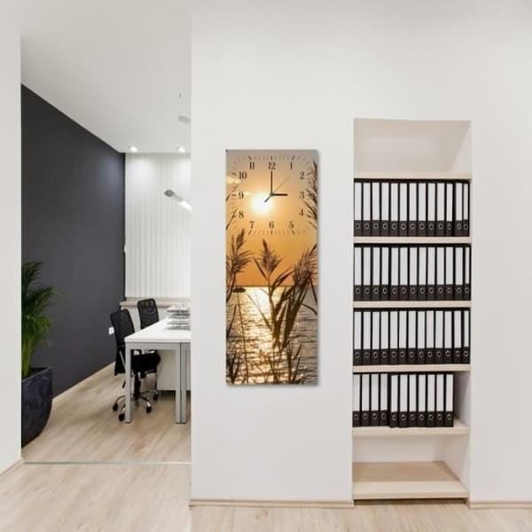 Legendarte - Bambu Cannes Väggklocka On The Lake cm. 30x90
