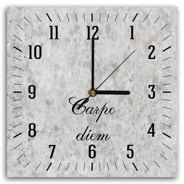 Legendarte - Carpe Diem Väggklocka cm. 30x30