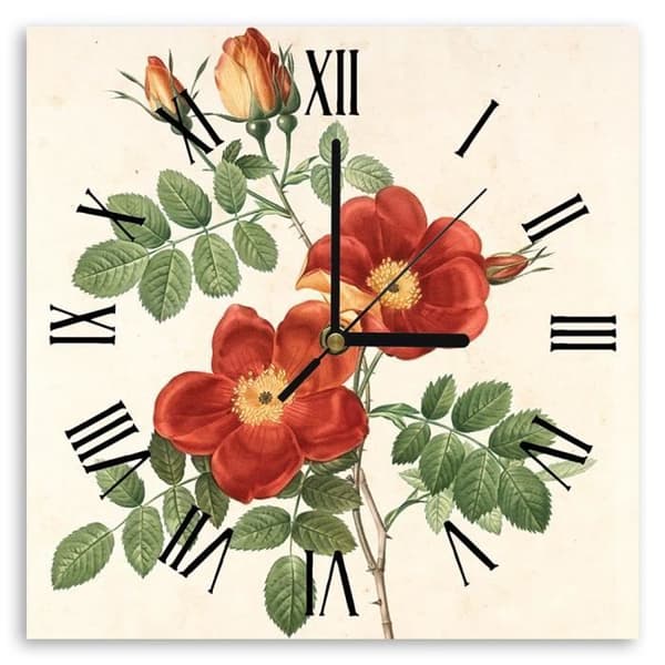 Legendarte - Balsamrosa Väggklocka cm. 30x30