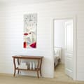 Miniatyrbild 3 av 4: Legendarte - Vit Och Röd Pyramider Väggklocka cm. 30x90
