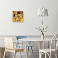 Miniatyrbild 2 av 4: Legendarte - The Kiss Wall Clock (Detalj) - Gustav Klimt cm. 30x30
