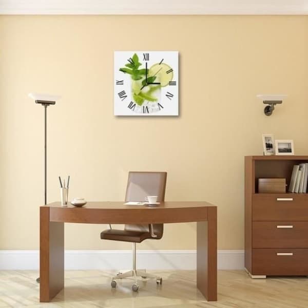 Legendarte - Citron Och Mint Väggklocka cm. 30x30