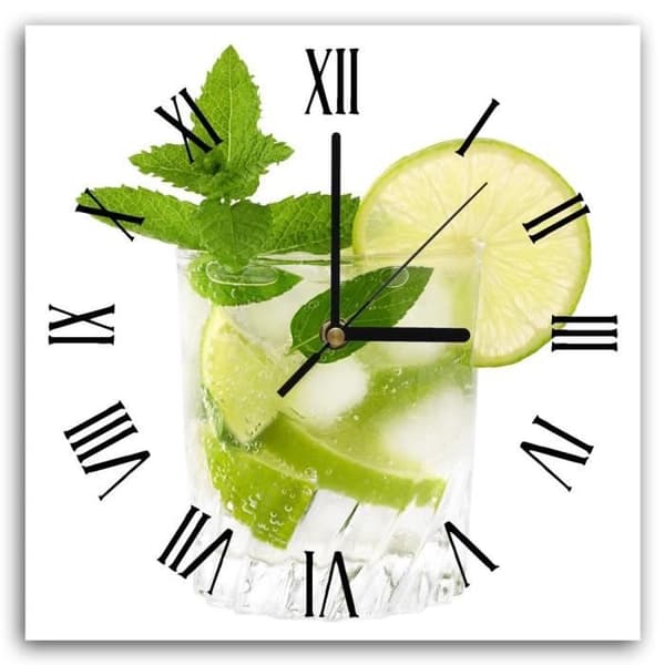 Legendarte - Citron Och Mint Väggklocka cm. 30x30