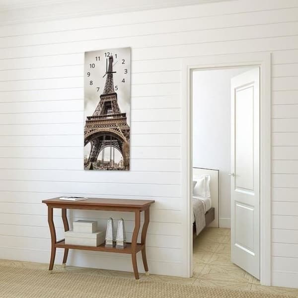 Legendarte - Väggklocka Eiffeltornet cm. 30x90