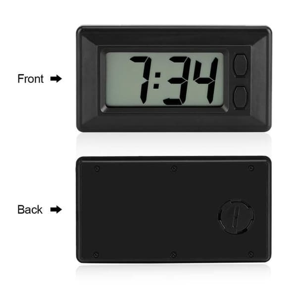Digital klocka Bil Dashboard Digital LCD Elektronisk klocka Datum Tid Kalender Display -OHL