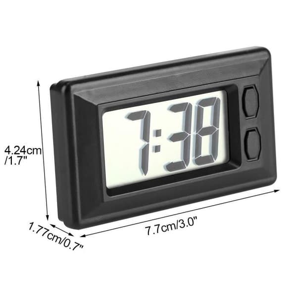 Digital klocka Bil Dashboard Digital LCD Elektronisk klocka Datum Tid Kalender Display -OHL
