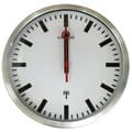 Miniatyrbild 1 av 2: UNILUX STATION väggklocka/radio pilotklocka, silver 0,000000 Svart