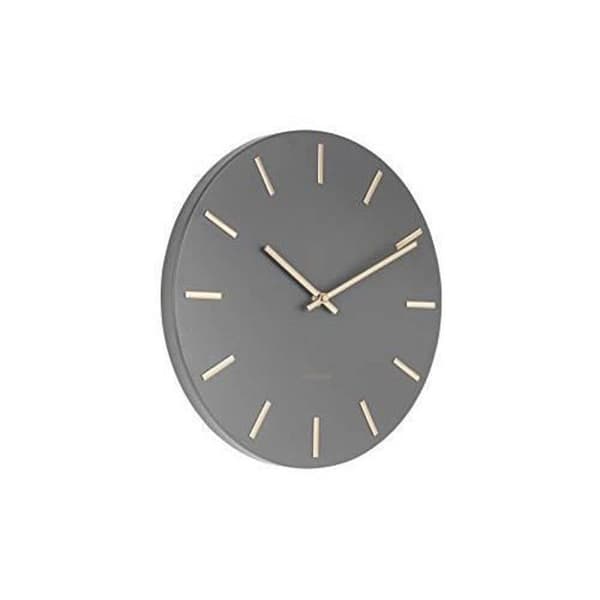 Karlsson KA5821GY Väggklocka, Stål, Mörkblå, D 30 cm KA5821GY
