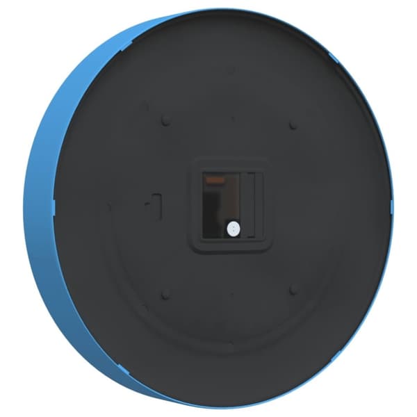 vidaXL Veggklokke blå Ø25,5 cm polystyren og glass
