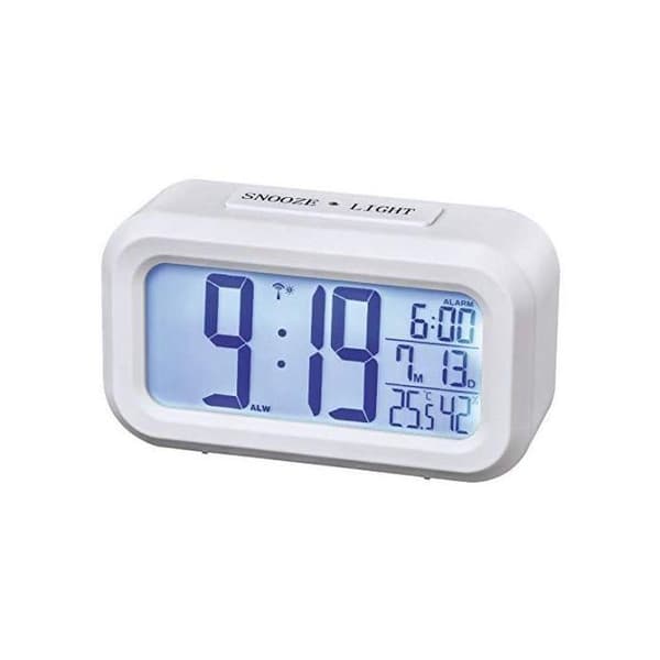 Hama RC 660 rektangulär digital bordsklocka Vit 118 mm 40 mm 65 mm 165 g LED