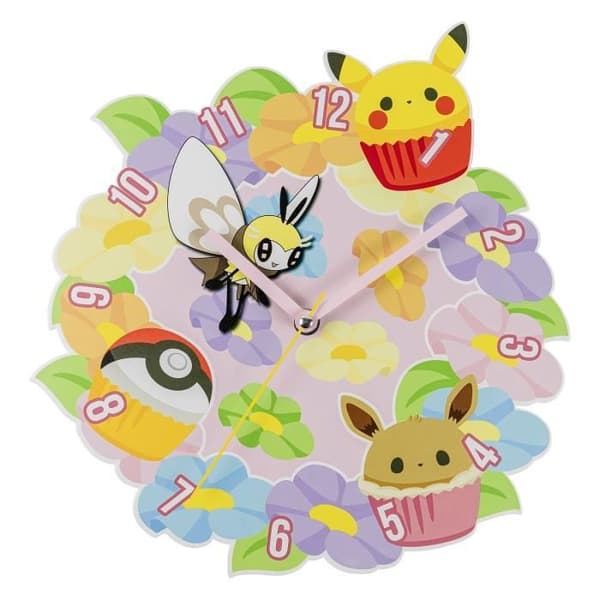Väggklocka - PEERS HARDY - POK3182 - Metall - Flerfärgad - Pokémon Tema