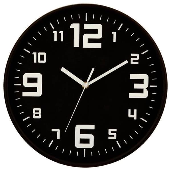 Black Clock "Silence" D30 - Svart - Atmosphera inredningsarkitekt
