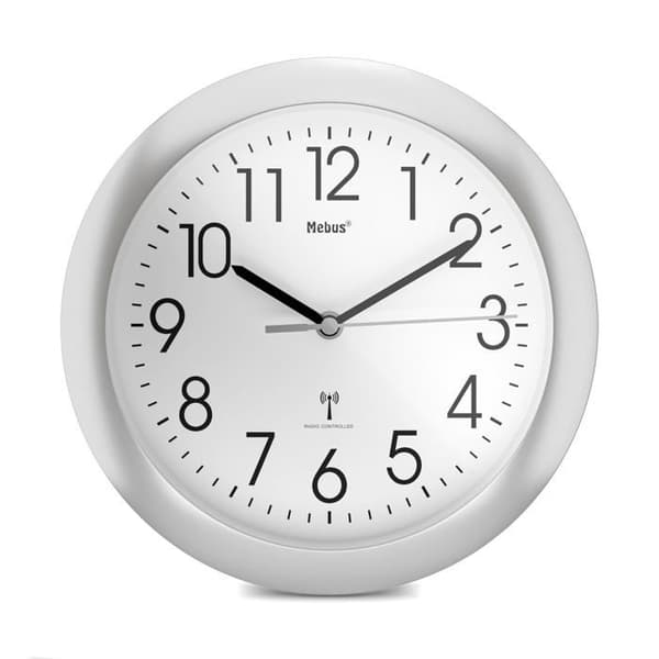 Klocka - Mebus pendel - 52451 - radiostyrd klocka, silver