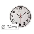 Miniatyrbild 1 av 4: Väggklocka - Q-connect - Diameter 34 cm - Plast - Vit - Modern
