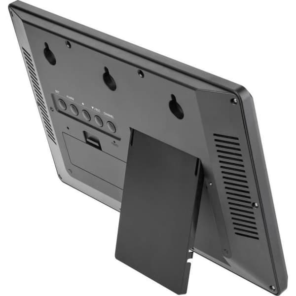 TFA Dostmann 60.4521.01 Radiostyrd väggklocka 360 mm x 28 mm x 235 mm Svart stor skärm