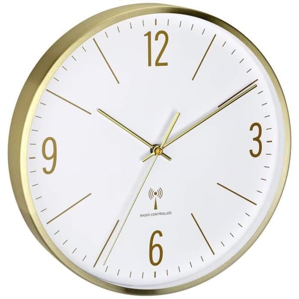 Väggklocka - TFA DOSTMANN - 60.3534.53 - 300 mm - Guld - Inomhus