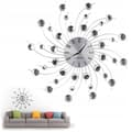 Miniatyrbild 1 av 3: Väggklocka - Esperanza - Silver - 51 cm - Modern design - Urtavla i aluminium