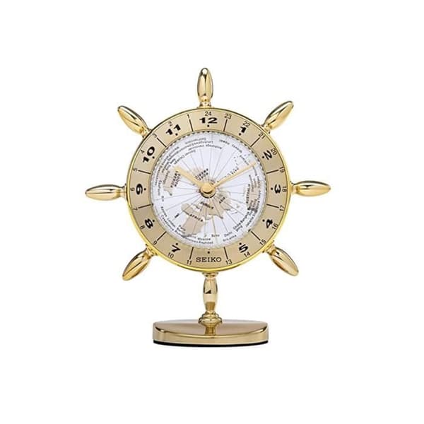 SEIKO CLOCKS QHG107G Guldklocka