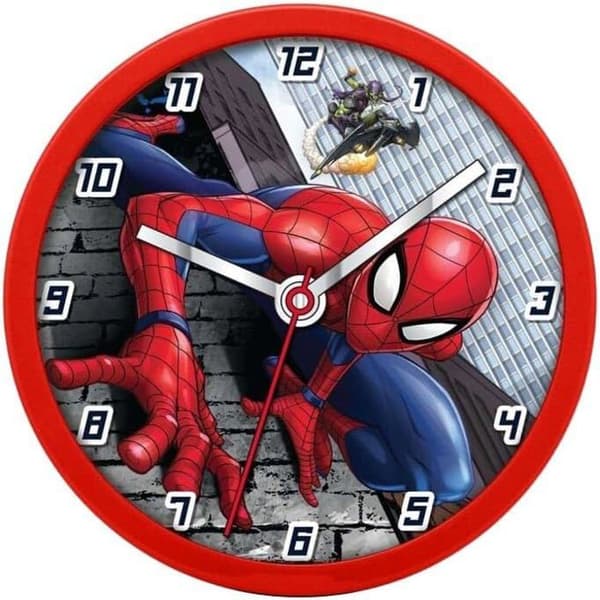Barnlicens - Spiderman Väggklocka - 25 cm