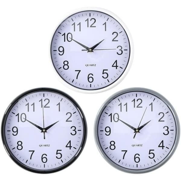 Väggklocka - Stockissimo - 25x3 cm - Metall - Modern design - Inomhus