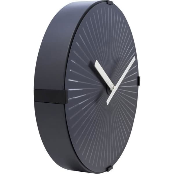 Väggklocka - NeXtime - Motion Star - Ø 30 cm - Plast - Vit