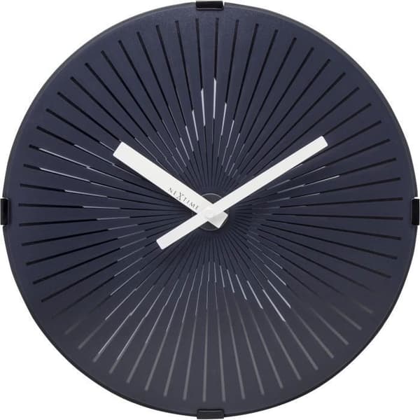 Väggklocka - NeXtime - Motion Star - Ø 30 cm - Plast - Vit
