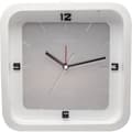 Miniatyrbild 1 av 4: NeXtime - Bordsklocka - 20 x 20 x 6 cm - Trä - Vit - 'Square Alarm'