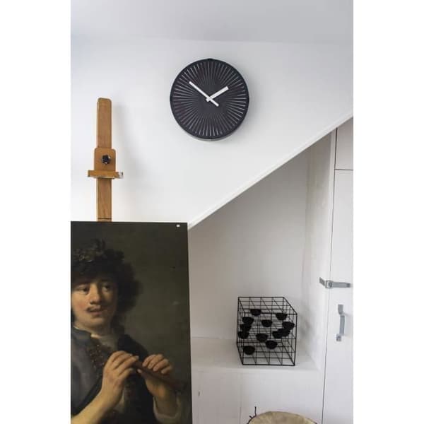Väggklocka - NeXtime - Motion Star Röd - Ø 30 cm - Plast - Nutida design