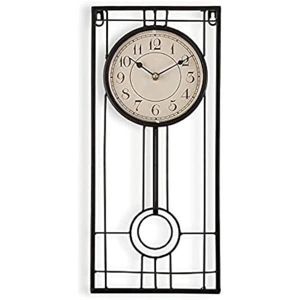Väggklocka - BIGBUY HOME - S3405844 - Metall - Rektangulär - Samtida - Design