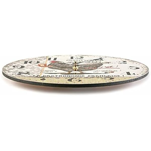 Klocka - VERSA - Versa 18190125 - Vit - 28 cm - Invändig väggdekoration