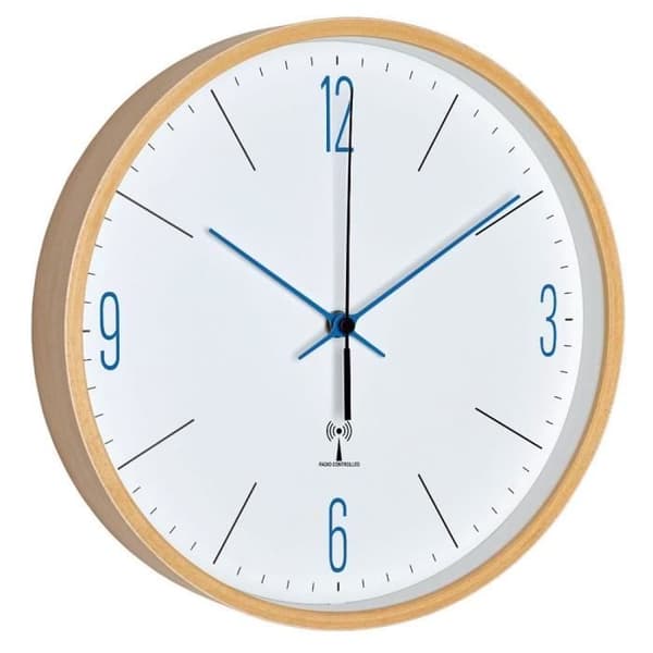 Väggklocka - TFA - 60.3524.06 - Blå - Äkta glas - 255 mm