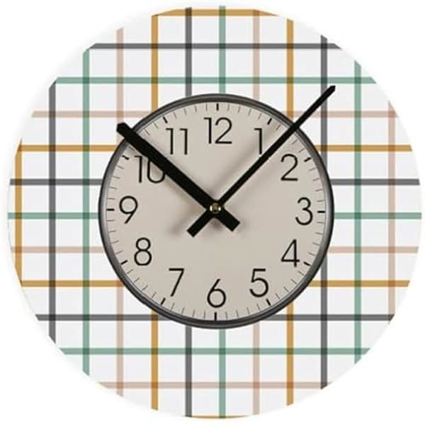 Väggklocka - VERSA - Peter - Trä - Flerfärgad - 31,5 cm - Modern design