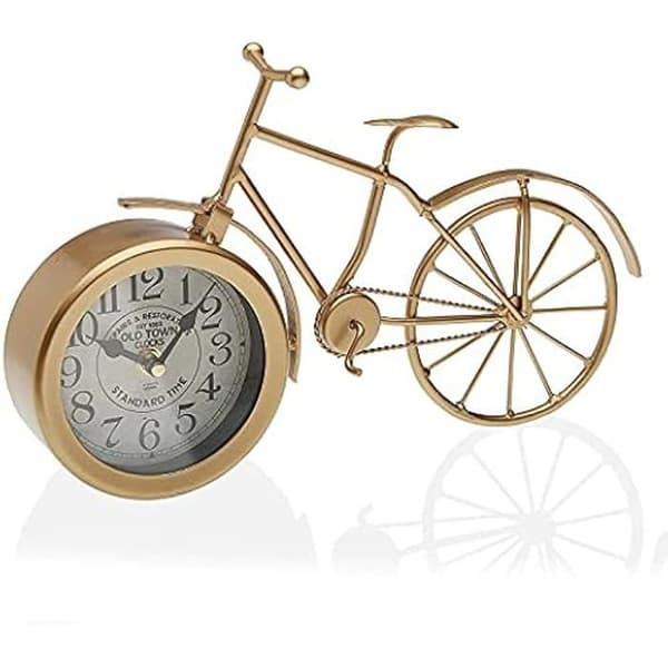 Skrivbordsklocka - VERSA - Versa skrivbordsklocka för cykel - Guld - Inomhus - Unisex