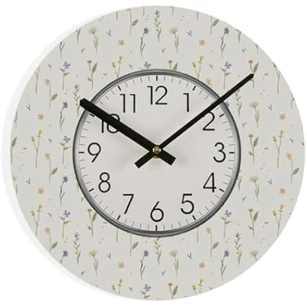 Väggklocka - VERSA - Laison - Trä - Flerfärgad - 31,5 cm - Modern design