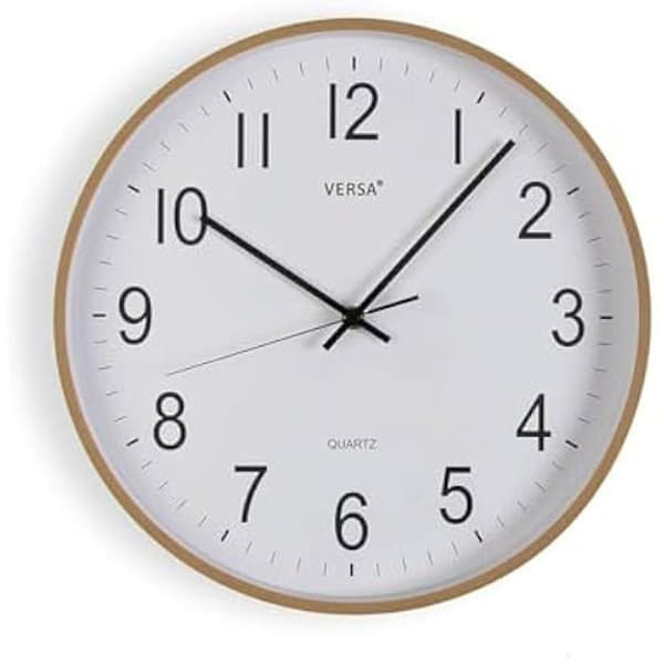Väggklocka - VERSA - Flerfärgad modell - MDF och plast - 36,5 cm - Modern design