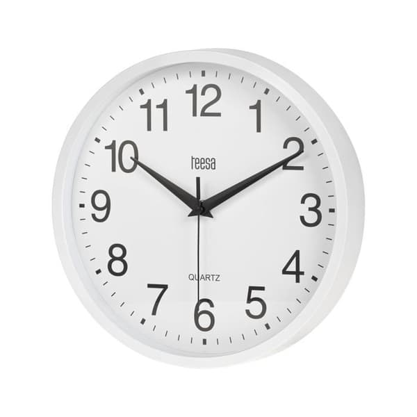 Klocka - pendel Teesa - TSA0037 - Väggklocka 25 cm vit