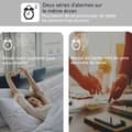 Miniatyrbild 3 av 4: INN Multifunktionell digital väckarklocka Reveil klocka med laddningsbar sänglampa med musik Ambient Light Väckarklocka för Bla