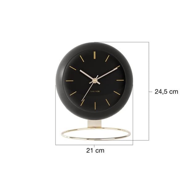 XL Globe Klocka Svart Karlsson H.24,5cm