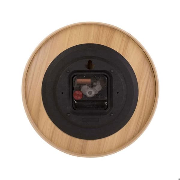 Rund trädklocka Pure 22 cm svart