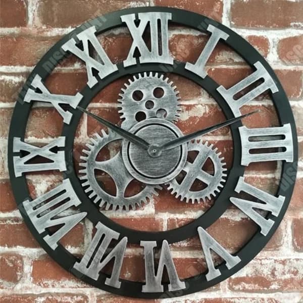 Stil europeisk salong väggklocka retro modern konst kreativ växel klocka personlig hem bar dekoration klocka