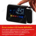 Miniatyrbild 3 av 4: TD Ferrous digital väckarklocka elektronisk väckarklocka LCD digital väckarklocka morgonväckarklocka digital klocka temperatur display väckarklocka