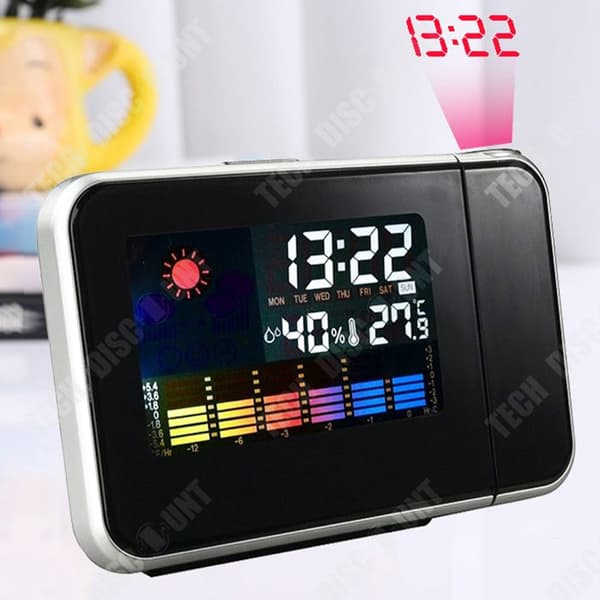 TD Ferrous digital väckarklocka elektronisk väckarklocka LCD digital väckarklocka morgonväckarklocka digital klocka temperatur display väckarklocka
