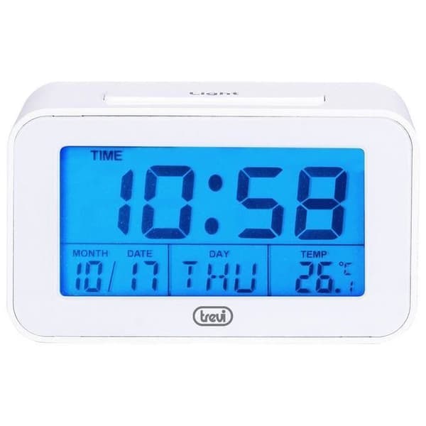 Digital klocka - Trevi - SLD 3P50 - Stor LCD-skärm - Programmerbar väckarklocka - Snoozefunktion