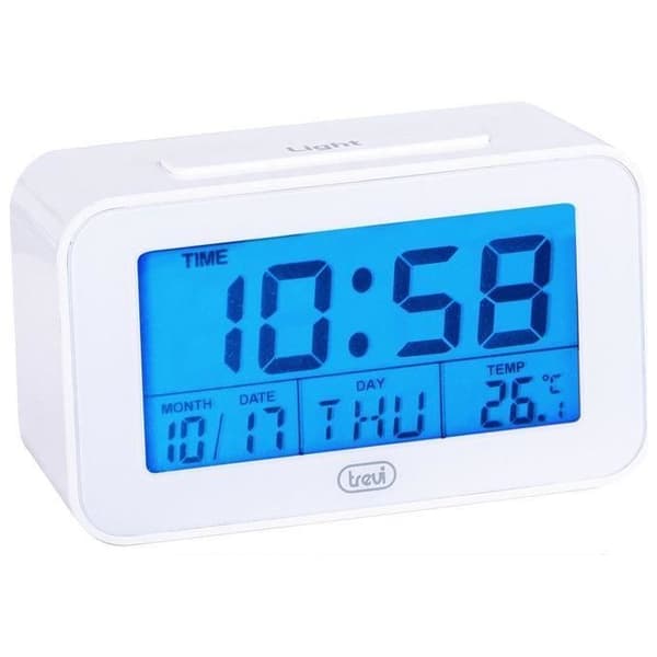 Digital klocka - Trevi - SLD 3P50 - Stor LCD-skärm - Programmerbar väckarklocka - Snoozefunktion
