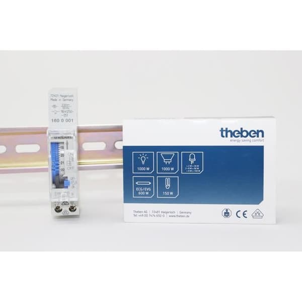 Theben 1600001 SYN 160 a - Analog programmerbar klocka - 1 kanal - Dagsprogram