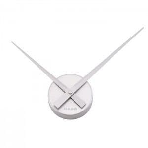 Karlsson KA4348SI Väggklocka Nålar Little big time mini Metall aluminium Grå Silver D41 cm
