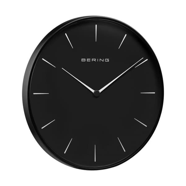 Väggklocka - BERING - 90292-22R - Svart - Rostfritt stål - Samtida design