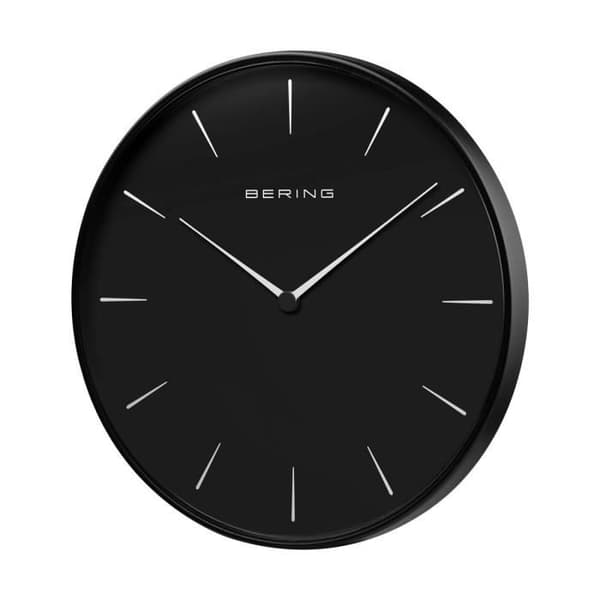 Väggklocka - BERING - 90292-22R - Svart - Rostfritt stål - Samtida design