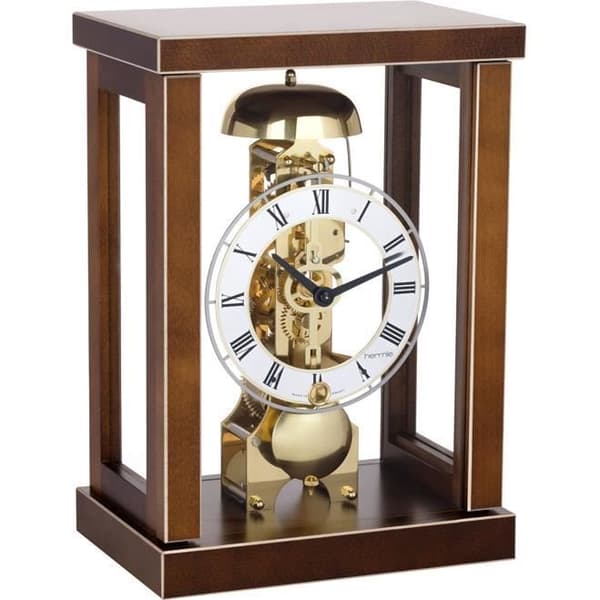 Bordsklocka - Hermle - 23056-030791 - Valnötsträ - Glas - Klassisk stil